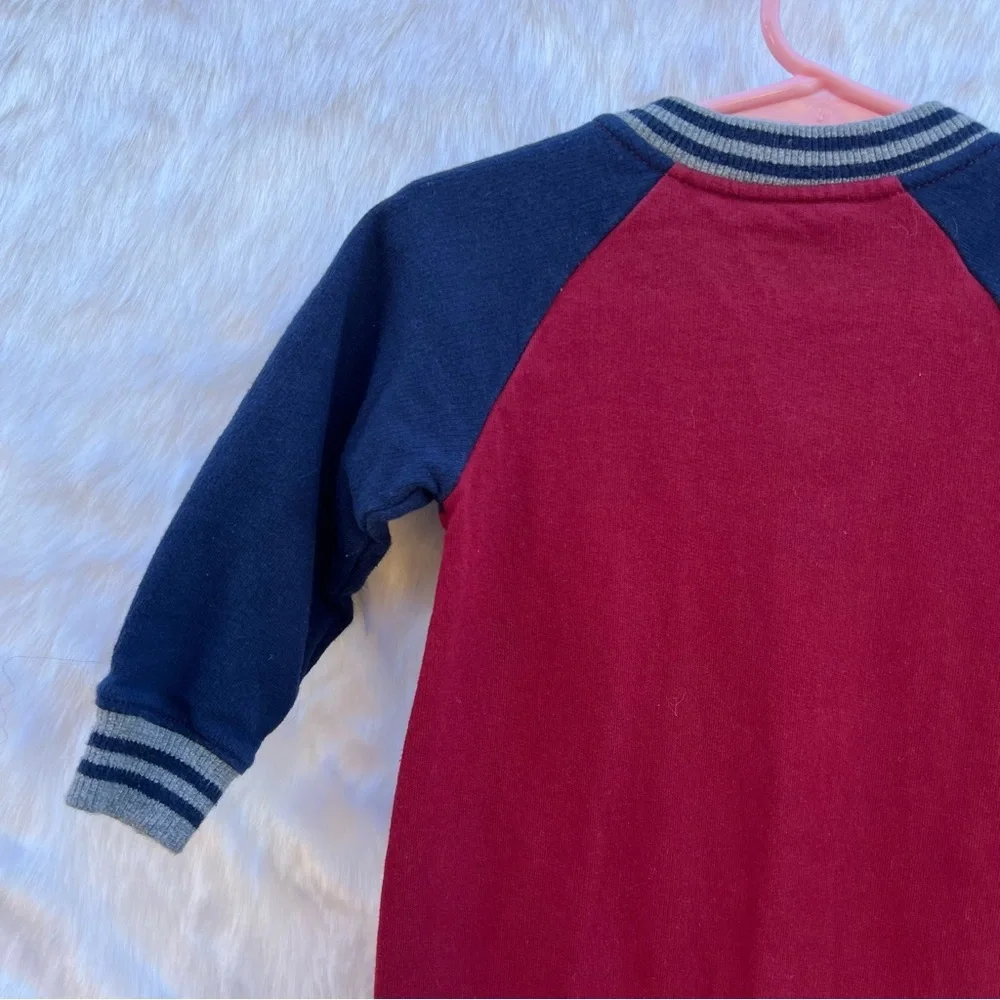 Carter's‎ Varsity Snap-Up Romper - Maroon
